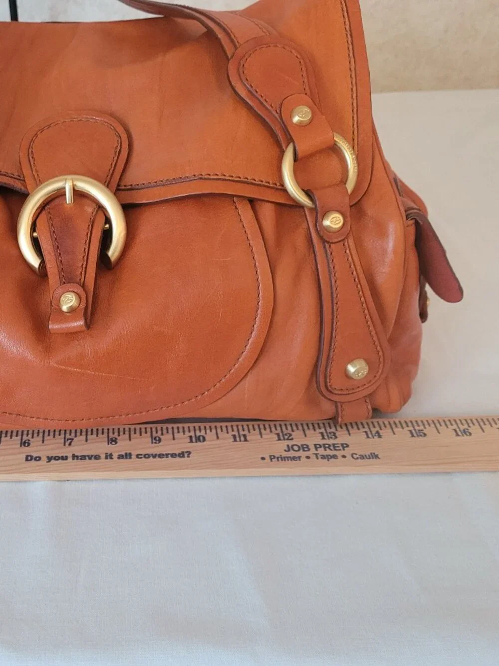 Leather Hobo Bag Francesco Biasia Orange